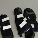 Hipaw Waterproof Dog Boots for Winter Snow Rain,Non-Slip Dog Shoes for Medium to Large Dogs,Extended Cuff Paw Protectors for Outdoor Walking Hiking (S (Insole wide 2.1") for 29~44lb)