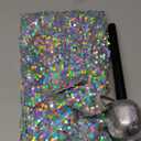 Happy Cherry Sequin Dress for Girls Sparkly Sleeveless Holiday Prom Concert Party Outfit with Glitter Microphone Prop, 8-9 Years, Silver