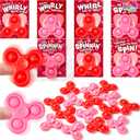 JOYIN 30 Packs Valentine's Day Gift Cards with Fidgets Spinners, Pop Bubble Spinners Fingertip Toys, Stress Relief Fidget Toys for Kids Valentine's Party Favors, School Prize and Goody Bag Filler