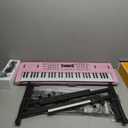 Electric Piano Keyboard, Digital 61 Key Piano Keyboard Kids with Speaker Microphone & Music Sheet Stand, Gift for Children Early Education Beginners, Pink