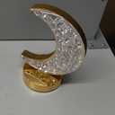 Moon Lamp, Crystal Lamp 3 Color Modes & Touch Control, Cute Night Light for Kids Girls Birthday, Bedroom,Ramadan Decorations