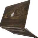 Fancity Compatible with MacBook Air 13.6 inch Case 2022 2024 2025 Release M4 A3240 M3 A3113 M2 A2681 with Touch ID, Double-Sided Printing Rubberized Plastic Hard Shell Case & Keyboard Cover, Wood