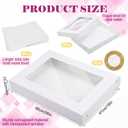 5 Set 26x18x4 Heavy Duty Corrugated Full Sheet Cake Box, Gold, 26 x 18.5 x 4 inches