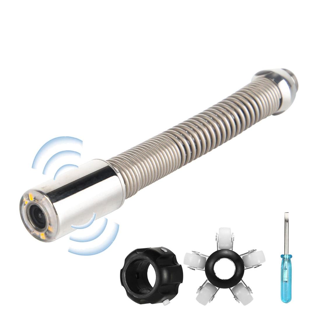 Sewer Camera with Locator512hz Signal Transmitter Camera Head Accessorie for Industrial Drain Pipe Endoscope Camera with Wheel and Protective Cover(0.9inch/23mm,512hz)