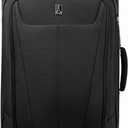 Travelpro Maxlite 5 Softside Expandable Luggage with 4 Spinner Wheels, Lightweight Suitcase, Men and Women, Black, Checked-Medium 25-Inch