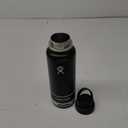 Hydro Flask Water Bottle - Insulated Stainless Steel - Wide Mouth Chug Lid, Non Spill, Leakproof in 40 Oz Black