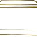 HighFree Glass Wedding Card Box with Lock, Gold Clear Card Box, Decorative Gift Card Box for Baby Shower, Birthday Party, Bridal Shower (Clear, Medium)