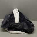 L'AGRATY Oversized Wearable Blanket Hoodie for Adults: Cozy Sherpa Fleece Hoodie Blankets for Women Men - Warm Wearable Blanket Hoodies Sweatshirt with Giant Pocket Slivers(Grey Extended Oversize)