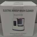 3 IN 1 Electric Makeup Brush Cleaner,Automatic Makeup Brush Cleaner with Makeup Brush Dryer,Portable USB Deep Cleaning for All Size Beauty Makeup Brush Set,Blush Brush,Sponges (White)