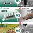 Thatch Rake, 67" Garden Dethatcher Rakes for Lawns Heavy Duty, 2-in-1 Metal Rake with Double-Sided Head, Manual Thatching Garden Tool for Dead Grass Moss Remove, Loosen Soil, Laying Sod, Yard Thatcher