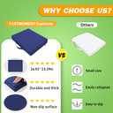 2 Pcs Stadium Seat Cushions Water-Repellent Bleacher Seat Cushions Indoor & Outdoor Seat Cushion for Bleachers Portable Stadium Cushion for Sports Events, Office Chairs, Beaches (Dark Blue)