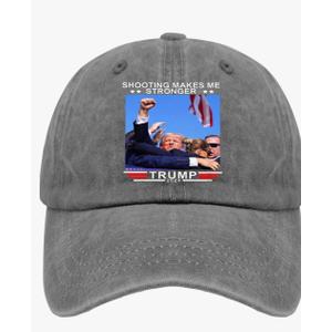 Shooting Makes ME Stronger Hat for Mens Retro Trucker Hat Women Ball Caps Retro for Fisherman, 2 pack