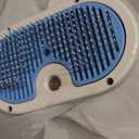 Pet Steam Brush for Dog & Cat - 3-in-1 Steam Grooming Brush for Shedding & Hair Removal - Self Cleaning Spray Comb with Mist for Long Haired Pets - Includes 1*Waterless Shampoo, Blue. (7.87'' - 120ML)