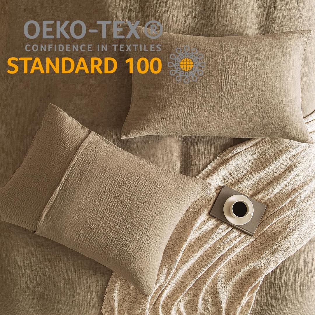 Muslin Pillowcase OEKO-TEX Standard, Size 20" x 36" , Fabric 100% Cotton
