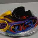 Resistance Bands Set - Pull Up Bands for Men Women, Exercise Bands Resistance with Door Anchor, Training Poster & Pouch for Body Stretching, Pull Up Assist (Colorful-black/red/yellow/purple/green/blue)