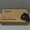 LE SURE Cute Orthopedic Dog Bed Medium Size Dog, Waterproof Chic Flat Pet Beds with Removable Washable Cover, Fuzzy Thick Egg Crate Foam Pet Mat for Indoor Use (30" x 20", Grey)