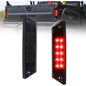 Smoked For Polaris ranger 900 led tail light for 2009-2016 Ranger 800 700 Rear Light Brake Stop Light (Black)