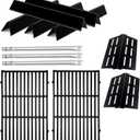 Genesis Grill Parts for Weber Genesis E310 with 7524 Cast Iron Grill Grate Porcelain Flavorizer Bars 7622 Heat Deflector and 62752 Gril Burners for Weber Genesis 300 Series, Genesis E330 S330