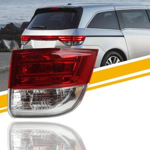 Dasbecan Right Tail Light Assembly Compatible with 2014-2017 Honda Odyssey LED Taillight Rear Lamp Passenger Side Bulb Included Replace#HO2805104 33500TK8A11