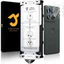 [2+2 Pack] for Motorola Edge 2025 Screen Protector, Camera Lens Protectors, Ultra Clear, Fingerprint Compatible, Anti-Scratch, Case Friendly