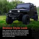 TRUE MODS 5x7 7x6 Inch H6054 Black LED Headlights H4 Sealed Beam Replacement Lamp for Jeep Wrangler YJ Cherokee XJ [DOT Approved] Ford Econoline Chevy Express GMC Savana TOYOTA Pickup Nissan D21 Dodge