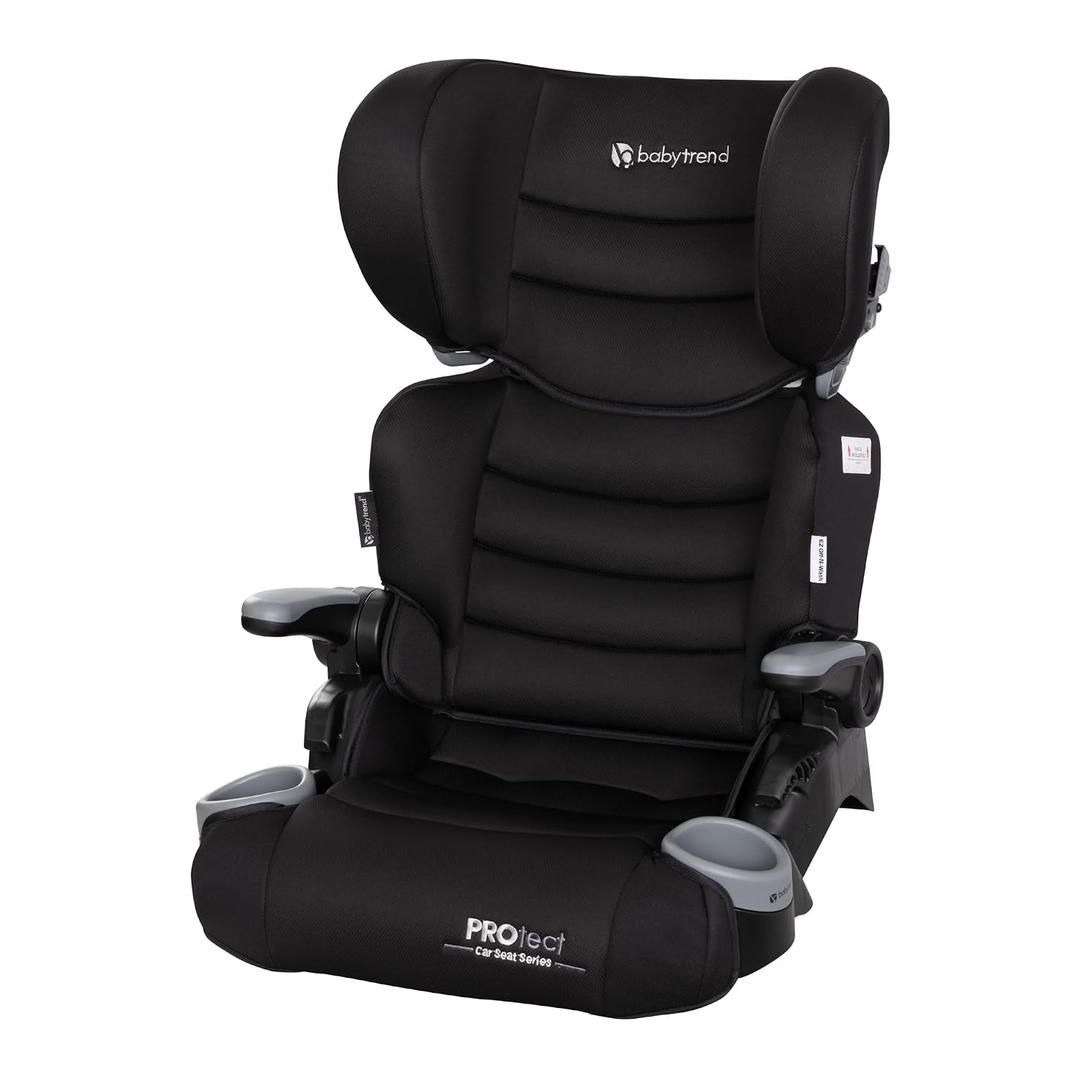 Baby Trend Protect 2-in-1 Folding Booster Seat, Midnight Black Fold-Flat Travel-Ready Design, Lightweight Build, Belt-Positioning Comfort, Manufacturing Date: 05/23/2026