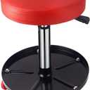 PowerSmart 360 Rolling Mechanic Stool with Tool Tray, Adjustable 15-20 Inches, 300 lbs Capacity, Comfortable & Durable for Garage/Shop Use