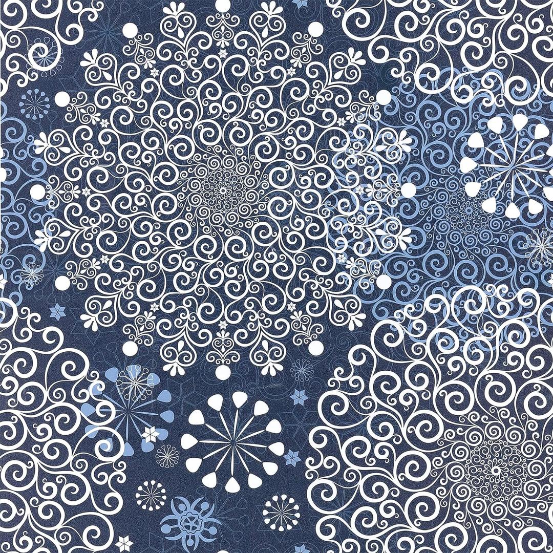 Peel and Stick Wallpaper Boho Blue Bohemian Mural Wallpaper Stick & Peel Contact Paper for Walls 17.5in x 10ft Large Navy Floral Wall Paper Roll for Bedroom Bathroom Nursery Aesthetic