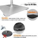 Adjustable Sign Stand for Display, with Upgraded Iron Base, Pedestal Floor Signage Stand Holder for Outdoor or Indoor Advertising (8.5 x 11, Silver)