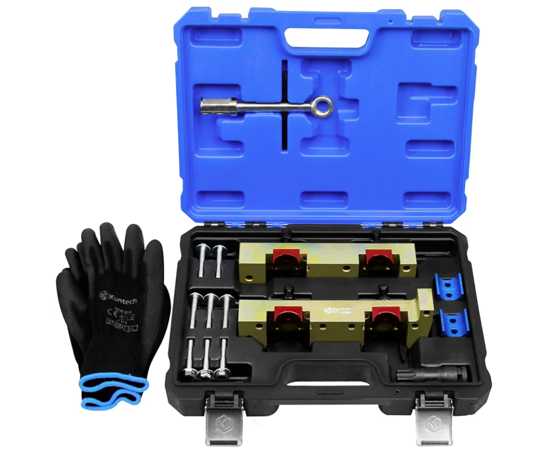 17PCS Engine Timing Tool Kit with Fuel Injector Remover Installer Tool, Compatible with Mercedes Benz M133 M264 M270 M274, Camshaft Locking Alignment Timing Tools Set