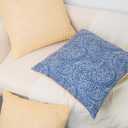 Pack of 2, Decorative Throw Pillow Covers Navy Blue Woven Farmhouse Outdoor Cushion Covers Soft Texture Couch Cushion Case for Couch Sofa Bedroom Living Room