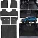 Floor Mat with Trunk Mat for 2025 Nissan Murano with Velcro Backrest Mat TPE All Weather Protection Floor Liners & Cargo Liners Covering The Backrest Accessories