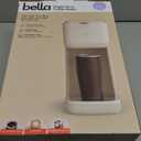 BELLA Single Serve Coffee Maker, K Cup & Coffee Ground Compatible with Removable, Adjustable Drip Tray, Auto Shutoff & Reusable Dishwasher Safe Accessories, Brews 6oz to 14oz, 1000 Watt, Oatmilk