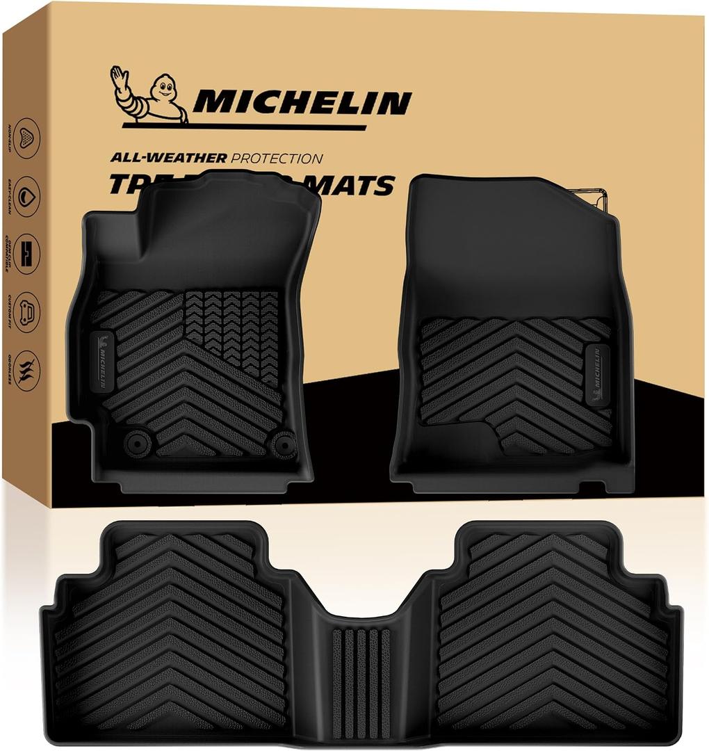 Michelin Vehicle Mats for 2021-2026 Hyundai Elantra/2022-2026 Elantra N
Floor Mats, Only Fit Gas & Manual, All-Weather, Custom Fit, Durable TPE, Not Fit Hybrid & Auto Tran