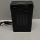 Lerat Electric Space Heater, Small Heater for Indoor Use, 1200W PTC Fast Heating Portable Heater, Overheat & Tip-Over Protection, Heating & Fan Modes for Bedroom, Office, Camping, Black