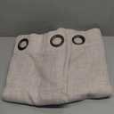 YoungsTex 95 Inches Long Curtains for Living Room 2 Panels - Linen Light Filtering Drapes with Bronze Grommet Netural Floor Length Semi Sheer Window Treatments or Bedroom, 52 X 95 Inch (Natural)