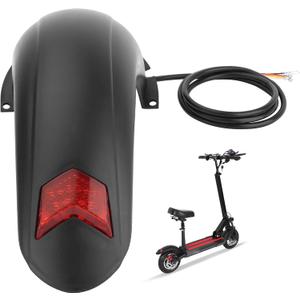 Rear Mudguard with Taillight Scooter Fender Bracket Replacement Accessory Compatible with Kugoo M4, M4Pro Electric Scooter