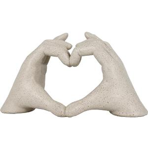 SINTENILL Heart Hands Sculpture, Room Decor Aesthetic for Living Room Bedroom, Love Finger Shelf Decor for Office, Coffee Table, Wedding, Party, Desk Accessories, Gifts for Girls