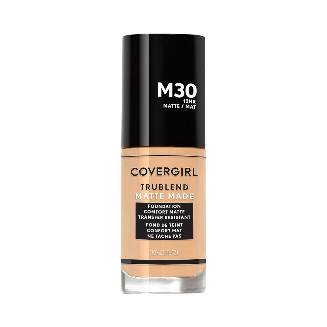 COVERGIRL TruBlend Matte Made Liquid Foundation, Honey (1 Fl Oz (Pack of 1))