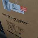 55.1 inch Extra Tall Pet Gate, Extra Wide 29.92"- 43" Adjustable Dog Gates, Pressure Mounted Walk Through Swing Safety Tall Cat Gate for Doorways, Stairs, Kitchen(Black)