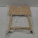Folding TV Tray Table, Indoor Single Tables for Small Space, Stable Solid Wood Construction Space Saving, 19"" L x W 15"" W x 26"" H (Natural), RT408