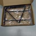 Fun storage Triangle Desk File Organizer, 7 Slots Metal File Sorter Magazine Holder Document Rack, Desktop Bookshelf Organizer for Office Home School, Black