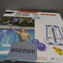 GoSports Splash Hoop 360 Floating Pool Basketball Game - Choose Red or Blue - Includes Hoop, 2 Balls and Pump