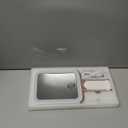 Mocado Travel Makeup Mirror with Lights,20X/1X Magnifying Mirror with Light, Double Sided Travel Mirror with 3 Color Light,Dimmable Touch,Lighted Makeup Mirror for Tabletop,Handheld,Hanging(Rose Gold)