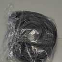 ToLanbbt 18FT Garage Door Seals Bottom Rubber 0.19" P Bulb Bottom Weather Seal, Weatherproof Replacement Weather Stripping Compatible with Overhead Door (18 FT, Black)