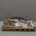 Moen Meena Chrome One-Handle Single Hole Modern Bathroom Sink Faucet with Optional Deckplate and Drain Assembly, 84794