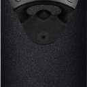 Black Cast Iron Bottle Opener Wall Mounted Beer Top Opener with Magnetic Cap Catcher Metal Plate for Kitchen Fridge Cooler