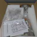 MWZ Brushed Nickel Battery Operated Wall Sconces Set of Two,Wireless Lighting with Remote Control, Modern Dimmable 2 Color Temperatures Adjustable Angle Wall Mount Lamp with Silver Metal Shade