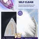 Omaiga Steam Iron for Clothes, 1750W Fast Heating with Powerful Steam, 15.21oz/450ml Large Water Tank, Ceramic Soleplate, Anti-Drip, Self-Cleaning, 3-Way Auto Shut Off for Home Laundry