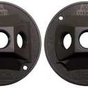 Sigma Electric 14383BR 1/2-inch 3 Hole Round Lamp Holder Cover, Bronze (Pack of 2)